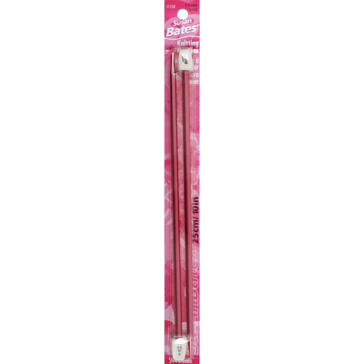 Susan Bates® Silvalume® 10" Single Point Knitting Needles